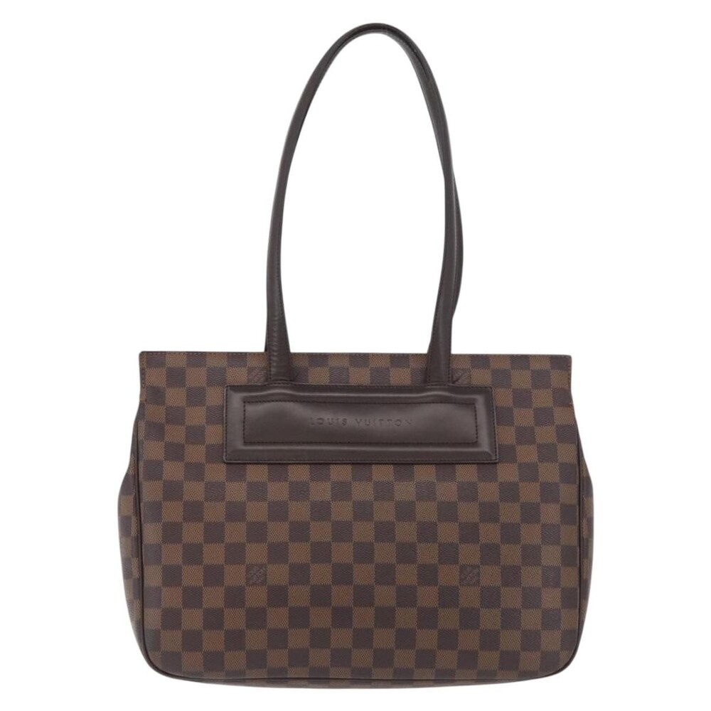 Louis Vuitton Damier Ebene Parioli PM Tote Bag Brown